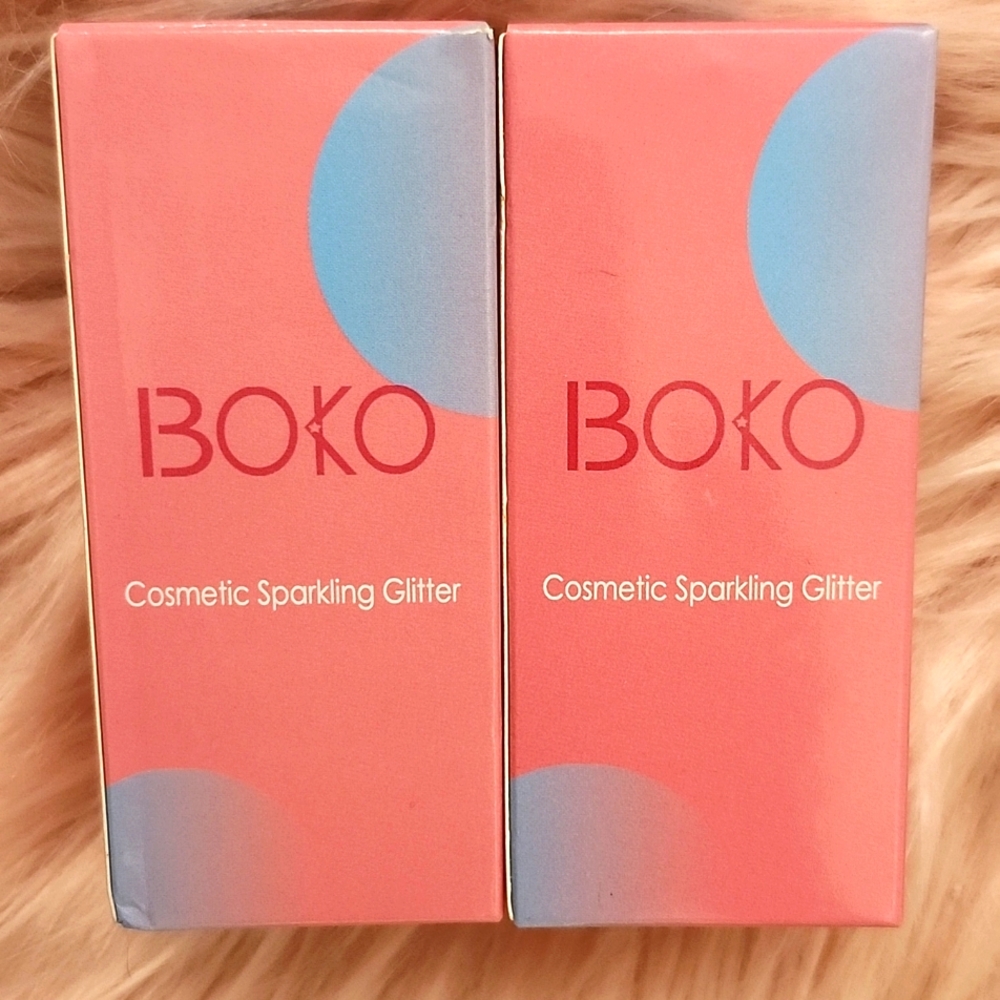 Brand New 2CT BUNDLE BOKO COSMETIC FACE BODY GLITTER W/PRIMER GLUE